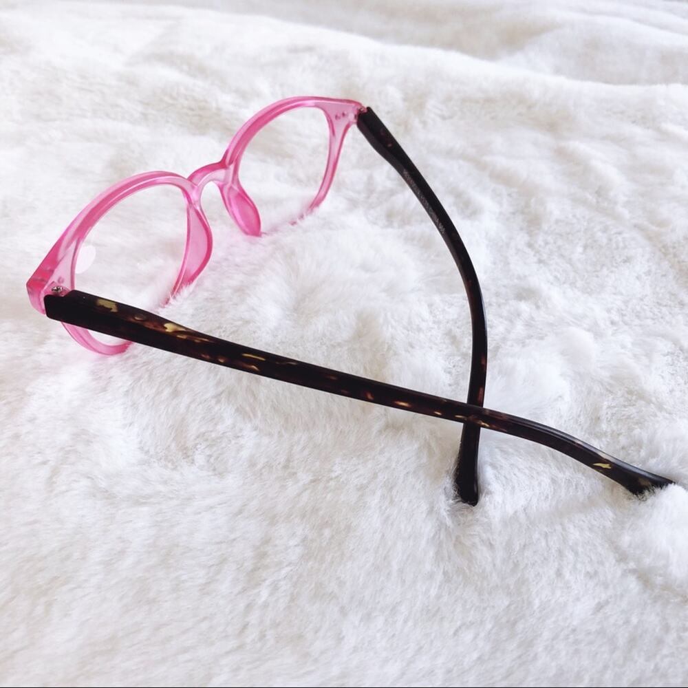 Kaylee Pink Classic Round Reader Glasses - Picture 7 of 8